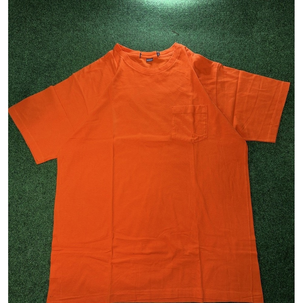 Polo Ralph Lauren Orange Pocket T-Shirt Mens Size L Polo Volley Graphic USA